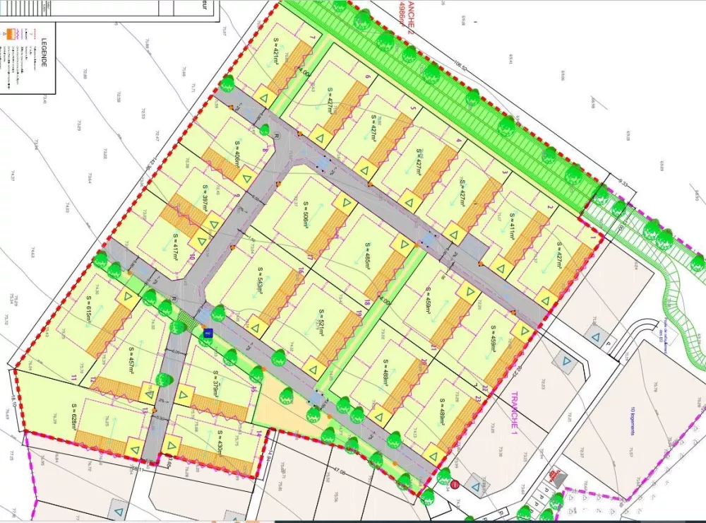 Image du terrain Terrain à bâtir de 427 m² à LAMBALLE (22)