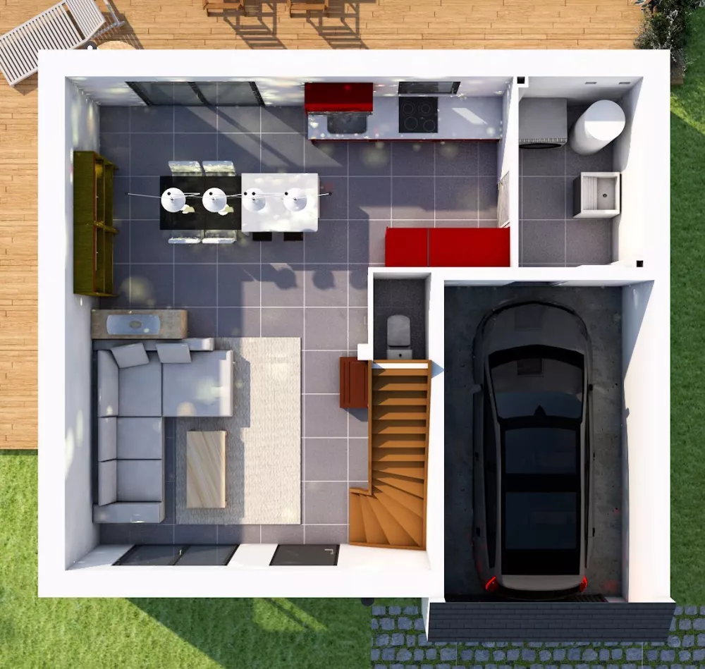 Image du modèle de maison Interieur Rdc