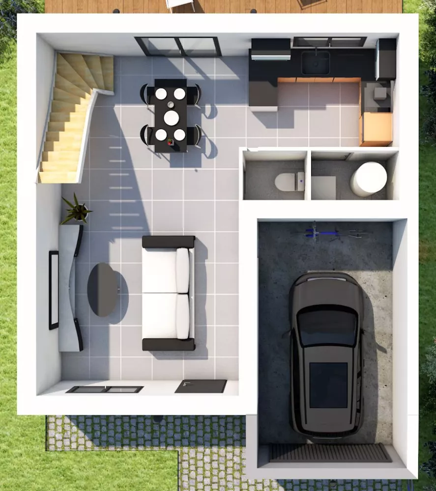 Image du modèle de maison INTERIEUR RDC 1.0