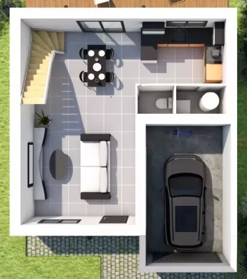 Image du modèle de maison INTERIEUR RDC 1.0