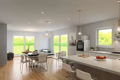 Image du modèle de maison vue cuisine et salle a manger