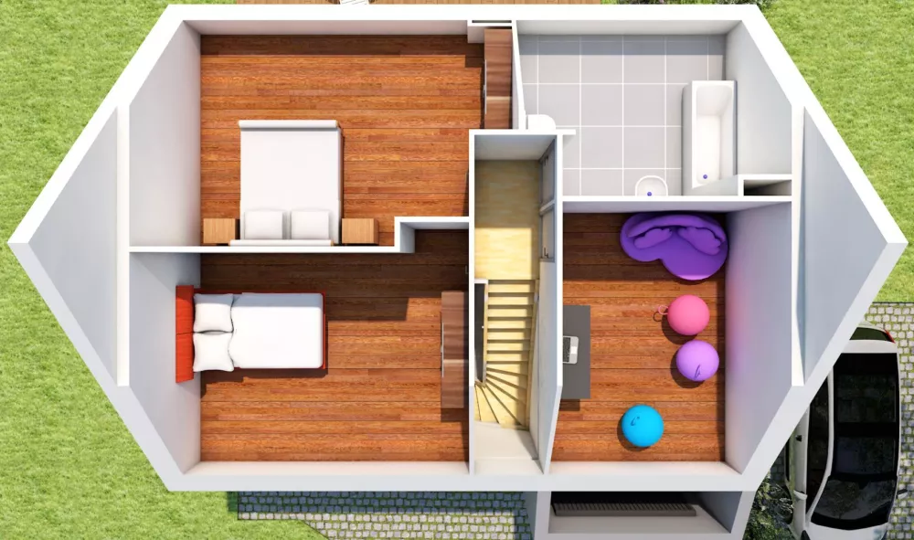 Image du modèle de maison INTERIEUR ETAGE 1.0