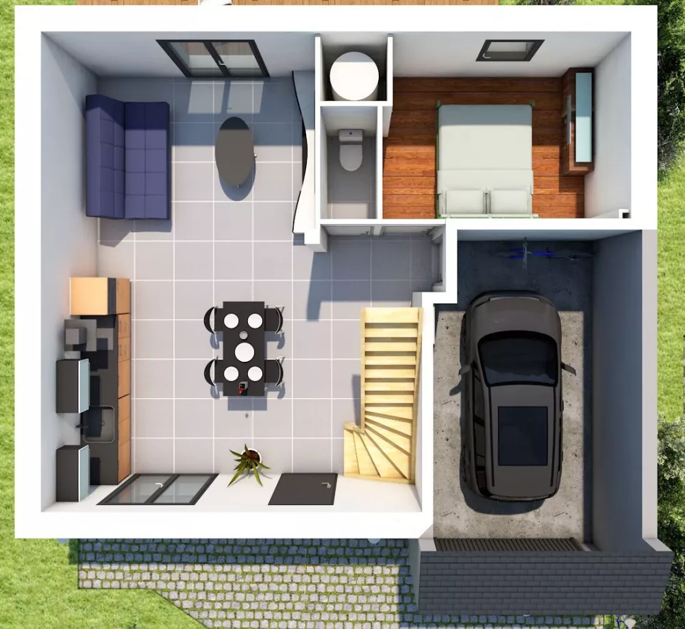 Image du modèle de maison INTERIEUR RDC 1.0