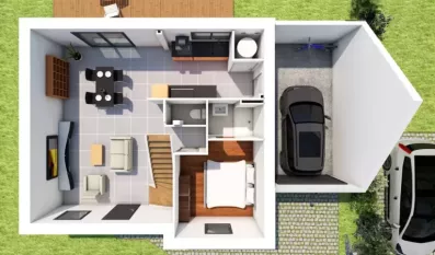 Image du modèle de maison INTERIEUR RDC 1.0