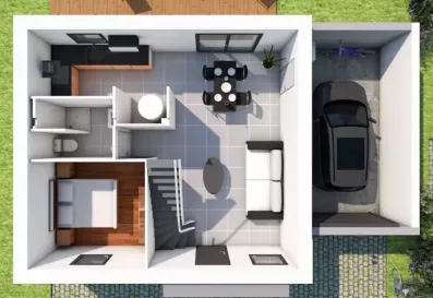 Image du modèle de maison INTERIEUR RDC 1.0