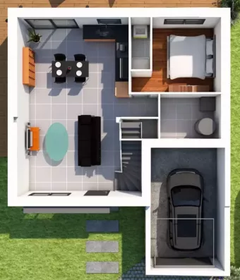 Image du modèle de maison interieur rdc 1.0