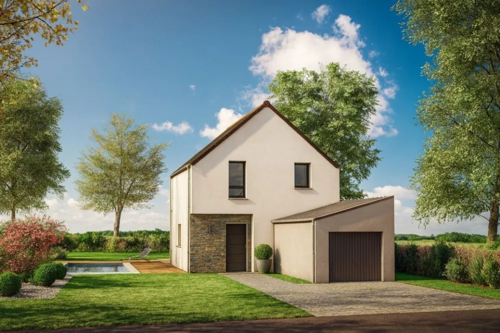 Image du modèle de maison Maison étage AX4V1 avant - copie