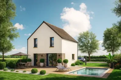 Image du modèle de maison Maison étage AX4V1 arriere - copie