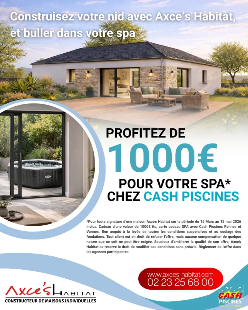 Image du modèle de maison visuel, publication offre commercial spa (2)