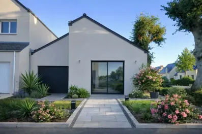 Image du modèle de maison Maison moderne avec jardin soigné (8)