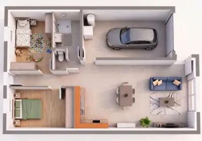 Image du modèle de maison AX7 rdc