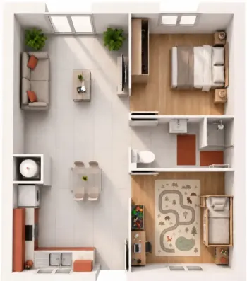 Image du modèle de maison vu_de_dessus_500