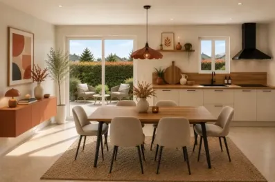 Image du modèle de maison Cuisine.salle à manger