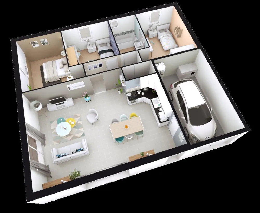 Image du modèle de maison CAMELIA_3CH bis AG AXO