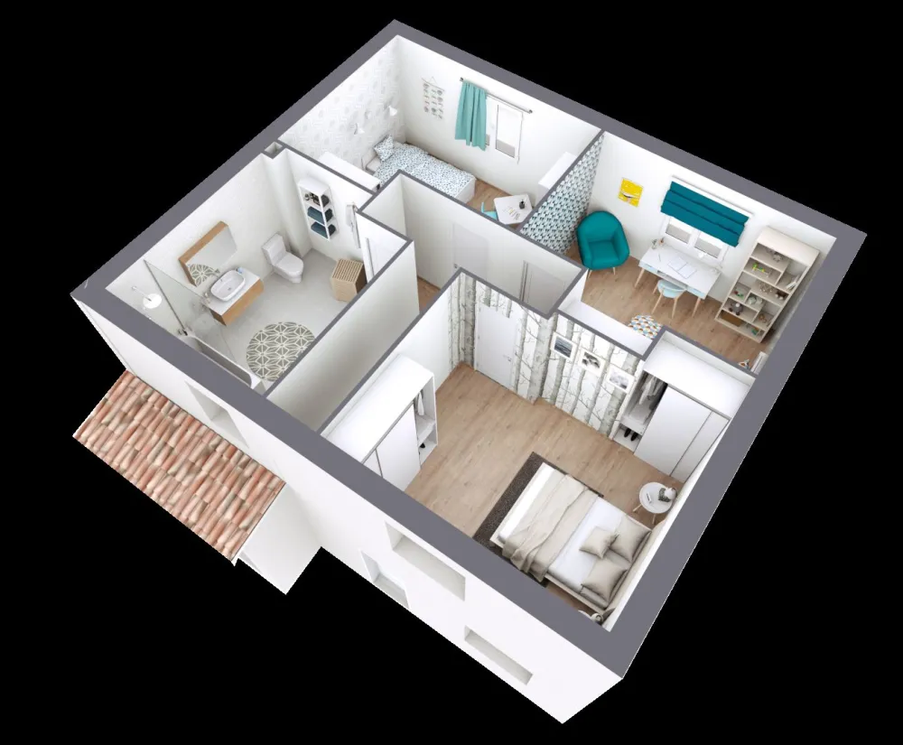 Image du modèle de maison ROSALIA_3CH AG AXO R+1