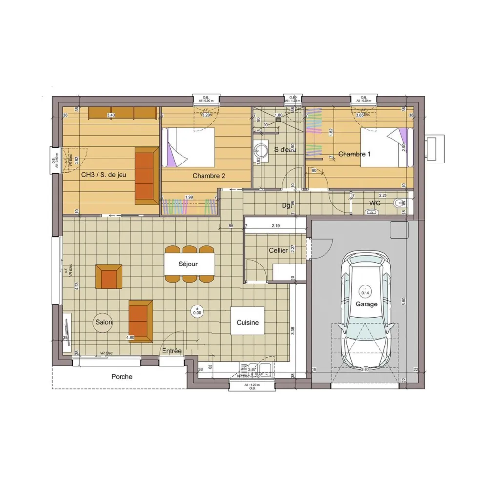 Image du modèle de maison plan