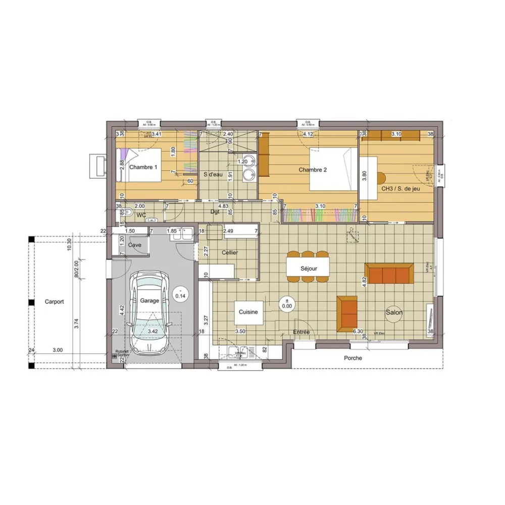 Image du modèle de maison plan