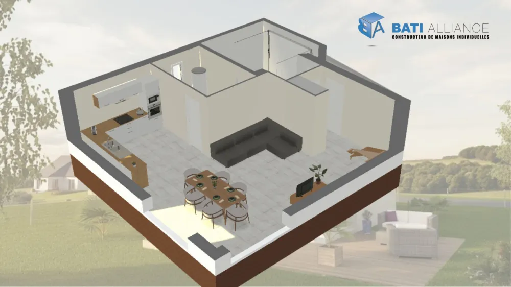 Image du modèle de maison MET03 Int