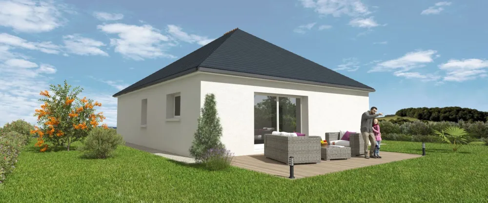 Image du modèle de maison MPP45 Vue2 Arr