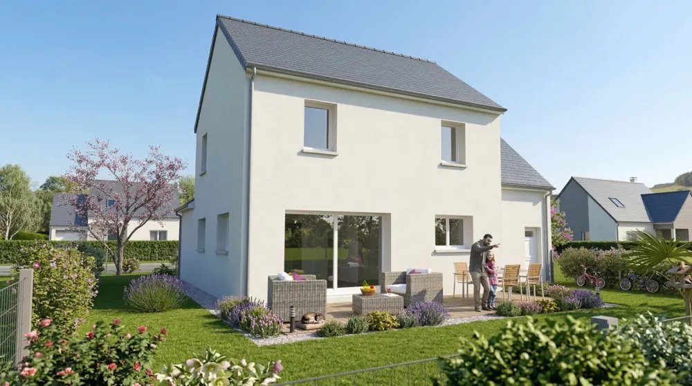 Image du modèle de maison MET09 Vue2arr