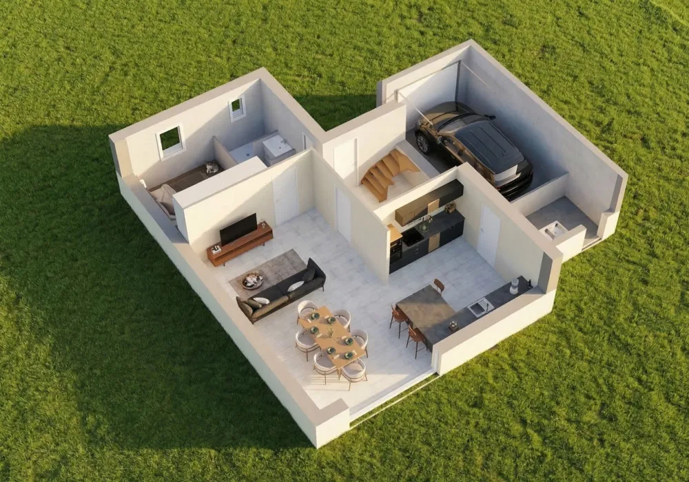 Image du modèle de maison MET09 Vue3int