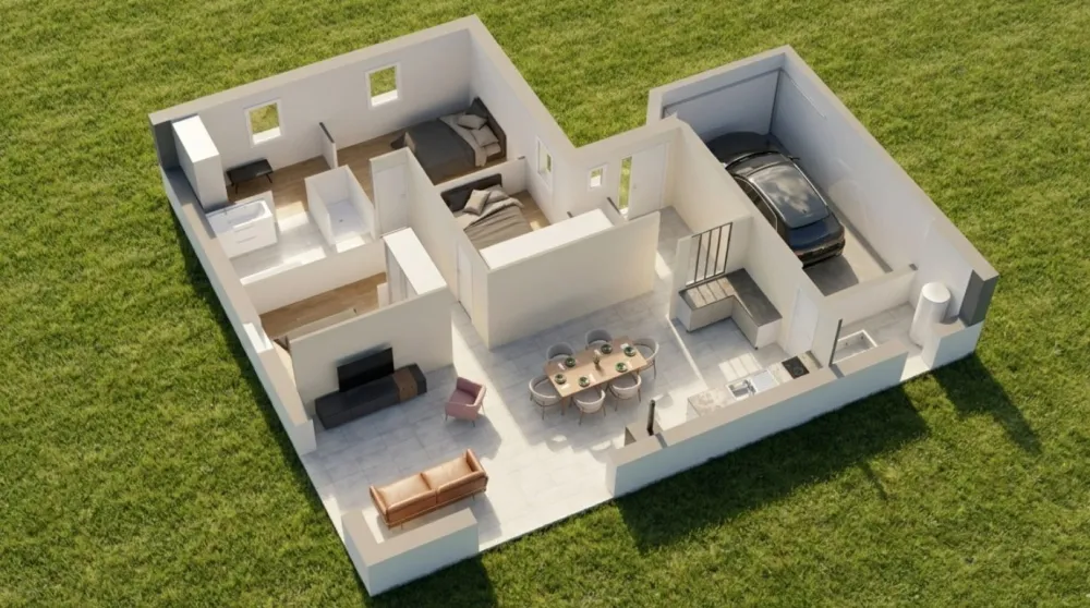 Image du modèle de maison MPP14 - Vue3int