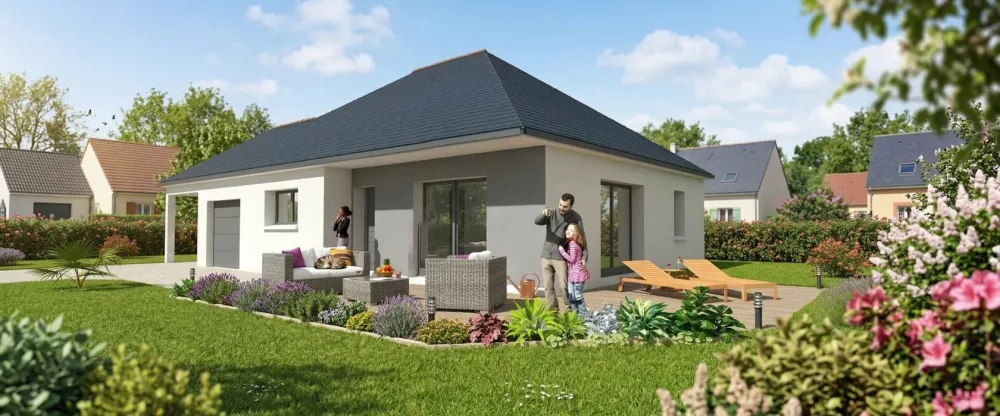 Image du modèle de maison MPP15- Vue2AvtD