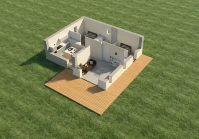 Image du modèle de maison MPP54 Vue3Int