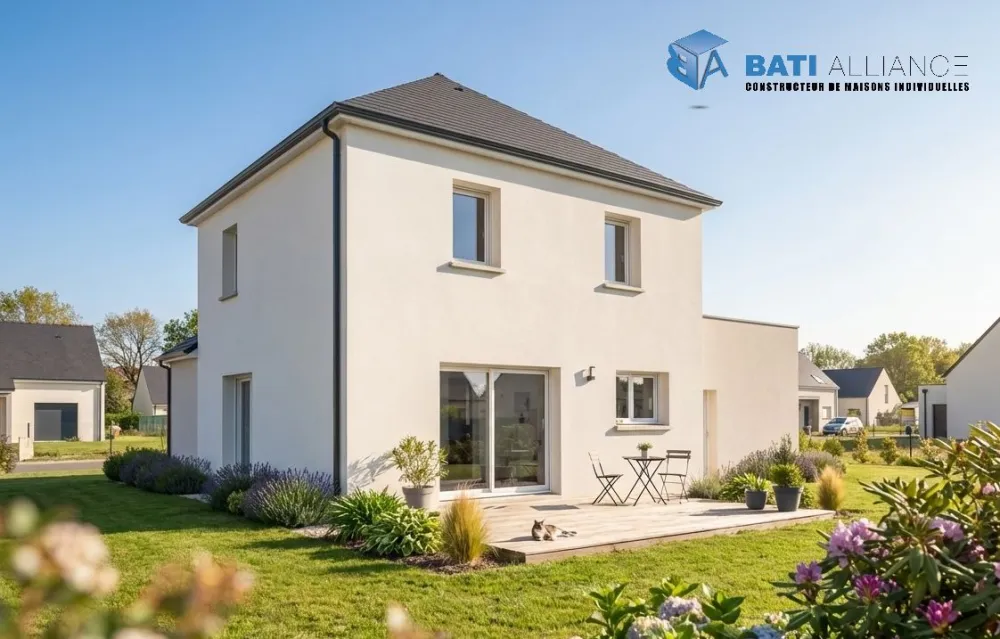 Image du modèle de maison MET45 - 2 Vue arrière