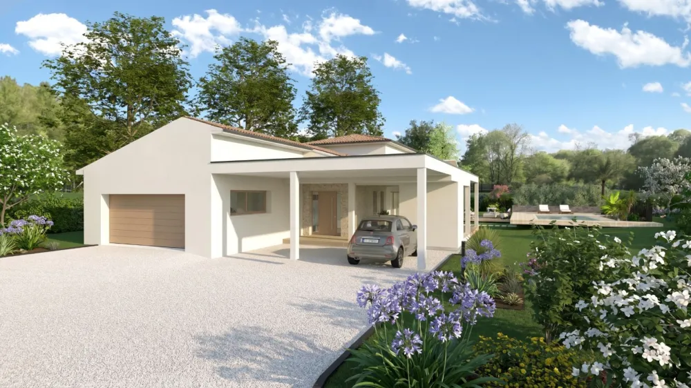 Image du modèle de maison Façade Ouest (2)