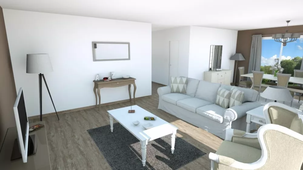 Image du modèle de maison salon-3D