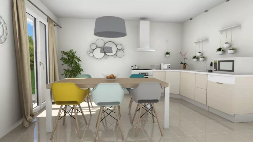 Image du modèle de maison cuisine 1-3D