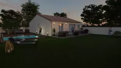 Image du modèle de maison SOFIA1-3D-ARRIERE-NUIT
