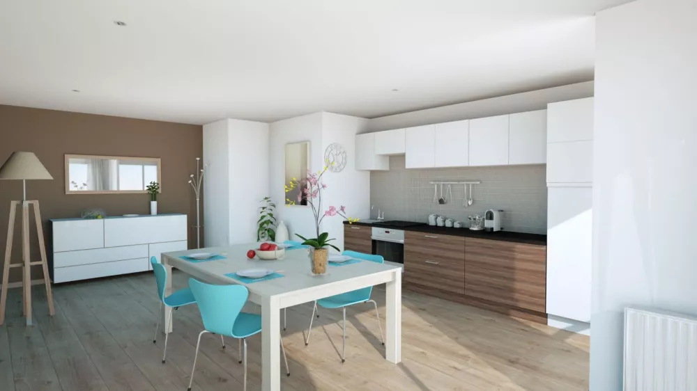 Image du modèle de maison cuisine 2-3D