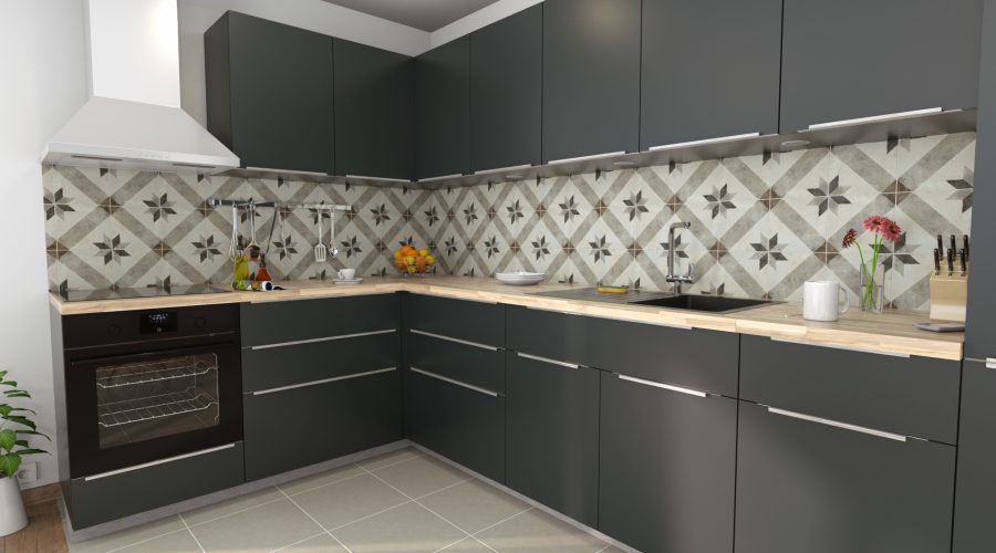 Image du modèle de maison cuisine 3-3D