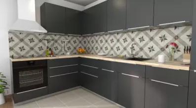 Image du modèle de maison cuisine 3-3D