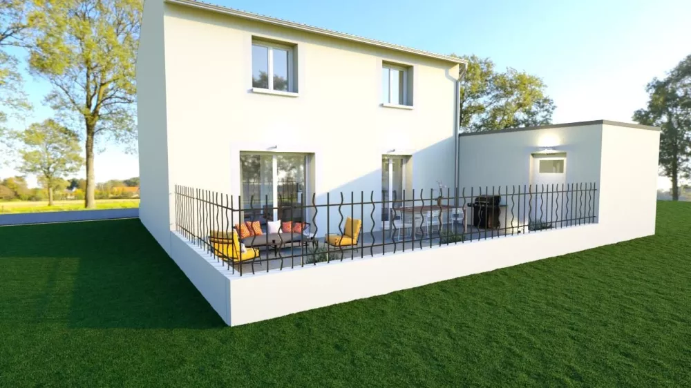 Image du modèle de maison LISBONNE-3D-ARRIERE