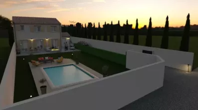 Image du modèle de maison LISBONNE-3D-ARRIERE-NUIT1