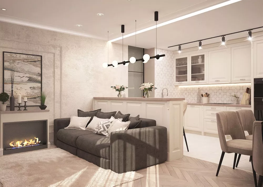Image du modèle de maison salon-3D