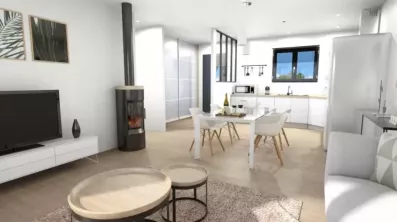Image du modèle de maison cuisine-3D