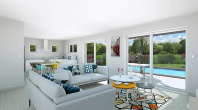 Image du modèle de maison salon-3D