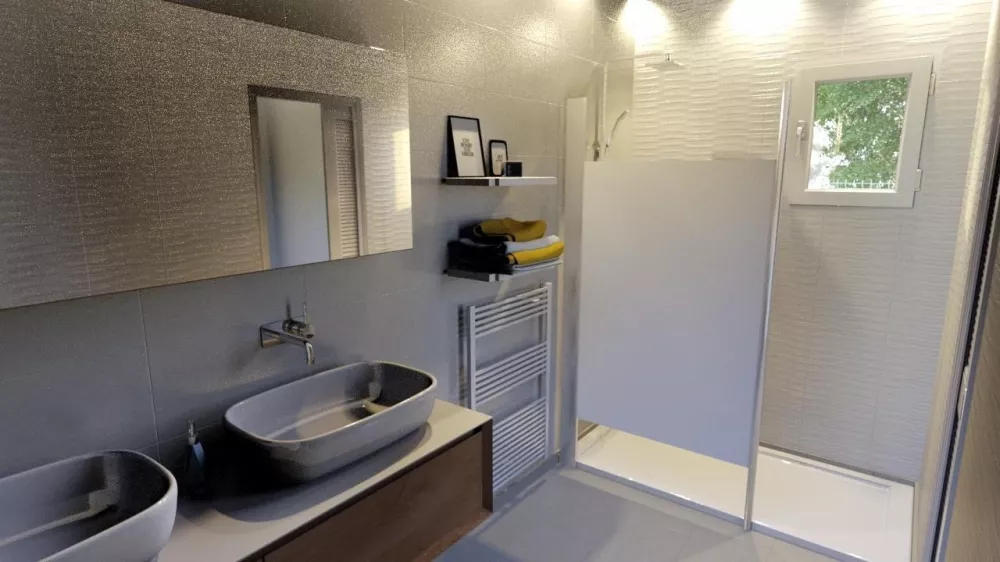 Image du modèle de maison sdb-3D