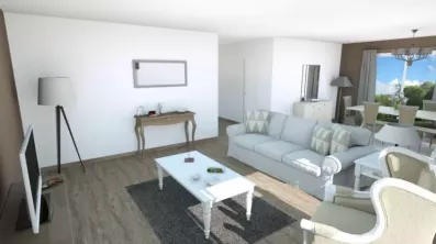 Image du modèle de maison salon-3D