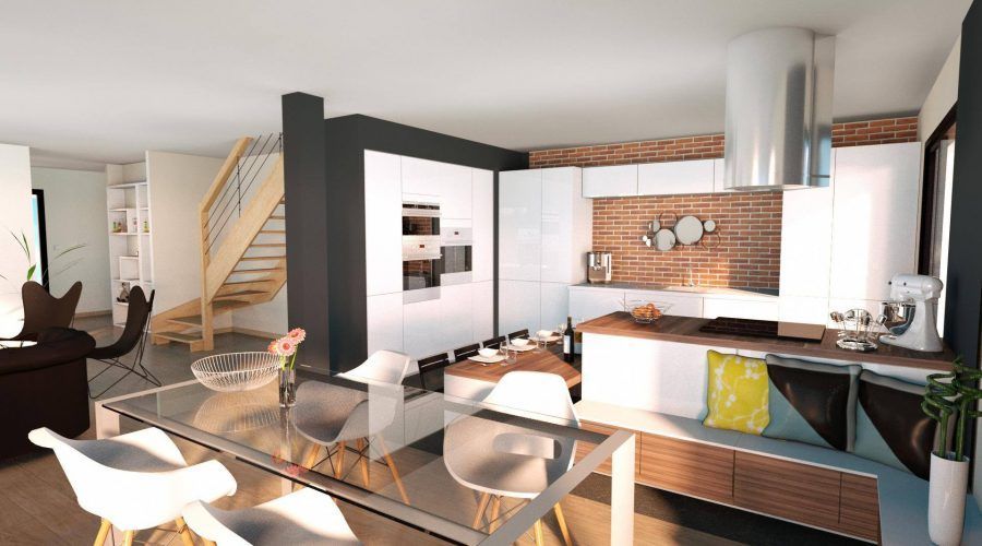 Image du modèle de maison cuisine-3D