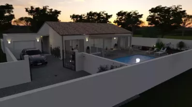Image du modèle de maison SOFIA-3D-AVANT5-AUVENT TERRASSE-NUIT