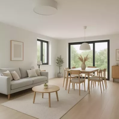 Image du modèle de maison Intérieur scandinave lumineux et moderne