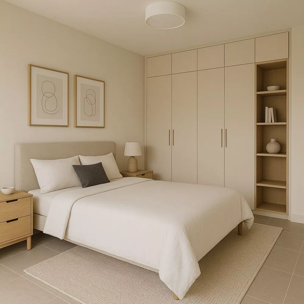 Image du modèle de maison Chambre minimaliste et lumineuse