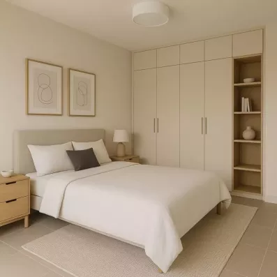 Image du modèle de maison Chambre minimaliste et lumineuse