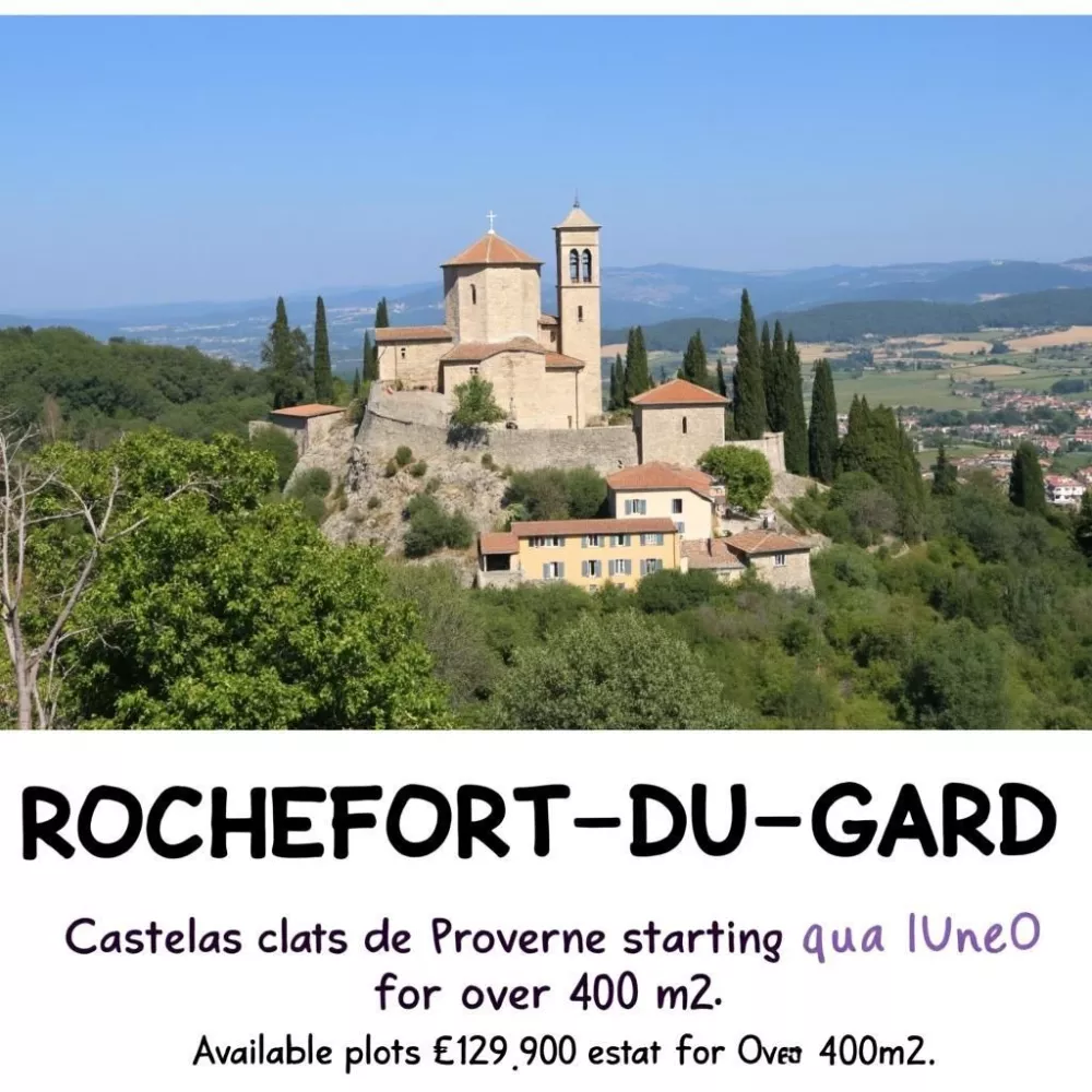 Image du terrain Terrain à bâtir de 402 m² à ROCHEFORT-DU-GARD (30)
