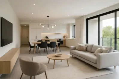 Image du modèle de maison Espace de vie moderne et lumineux